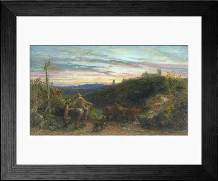 Framed Print : The good farmer, 1865. Creator: Samuel Palmer Framed Print : The good farmer, 1865. Creator: Samuel Palmer