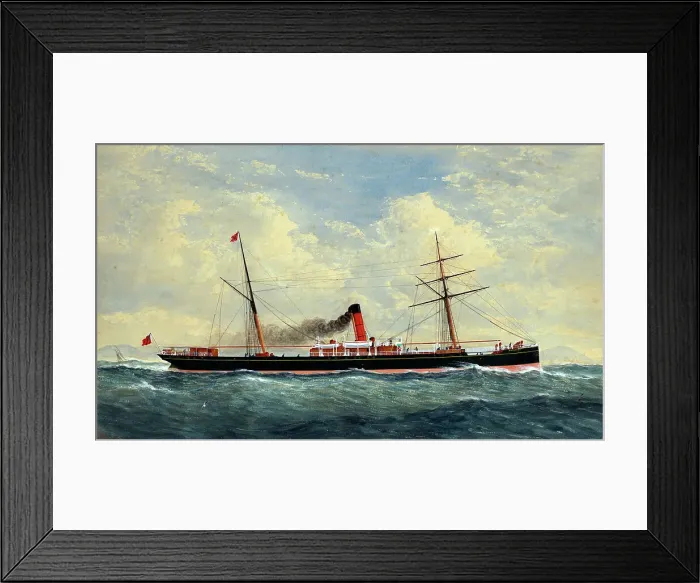Framed Print : S. S. Rotokino, 1891. Creator: William Forster Framed Print : S. S. Rotokino, 1891. Creator: William Forster