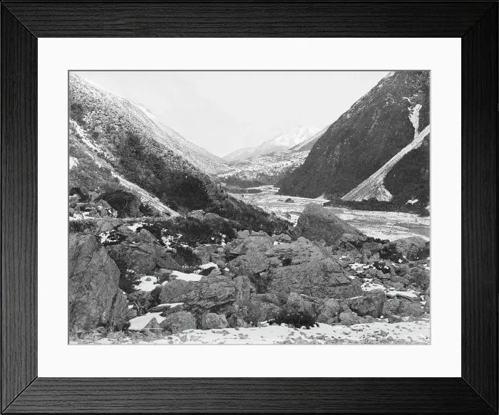 Framed Print : Arthur's Pass, West Coast Road, c1880s. Creator: Burton Brothers Framed Print : Arthur's Pass, West Coast Road, c1880s. Creator: Burton Brothers