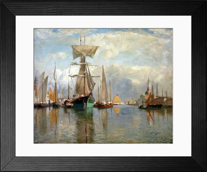 Framed Print : Shipping, Venice, c1913. Creator: David Murray Framed Print : Shipping, Venice, c1913. Creator: David Murray