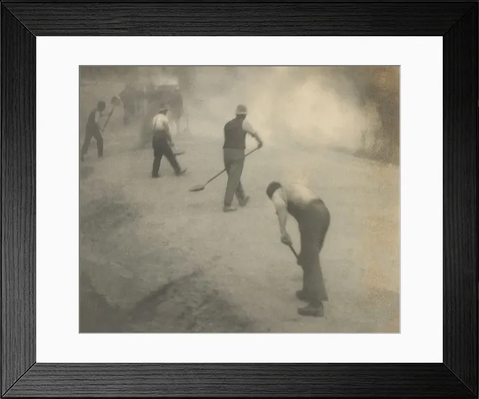 Framed Print : [Road workers], c1928. Creator: Arnold Morell Macdonald