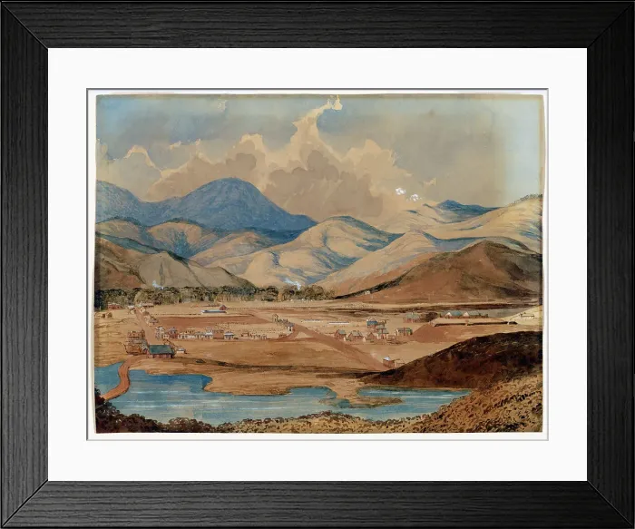 Framed Print : Nelson, 1845. Creator: Francis Dillon Bell Framed Print : Nelson, 1845. Creator: Francis Dillon Bell