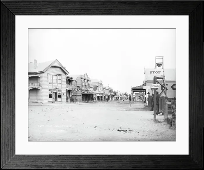 Framed Print : Hastings, Hawke (sic) Bay, c1870s. Creator: Burton Brothers Framed Print : Hastings, Hawke (sic) Bay, c1870s. Creator: Burton Brothers