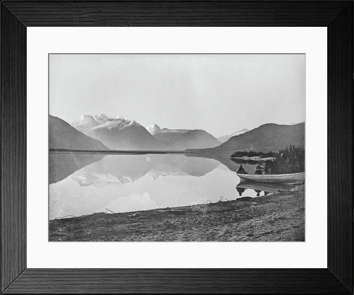 Framed Print : Mt Earnslaw, from Glenorchy, c1870s. Creator: Burton Brothers Framed Print : Mt Earnslaw, from Glenorchy, c1870s. Creator: Burton Brothers