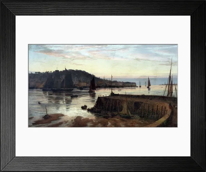Framed Print : Low Tide, Appleton Ferry, 1890s. Creator: Charles Parsons Knight Framed Print : Low Tide, Appleton Ferry, 1890s. Creator: Charles Parsons Knight