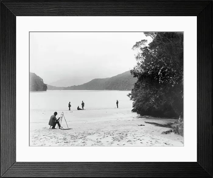 Framed Print : [Chalky Inlet], 1883. Creator: Burton Brothers