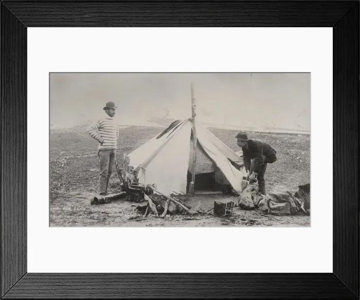 Framed Print : Our Camp, near Te Ariki, after eruption June 10 86, 1886. Creator: Burton Brothers Framed Print : Our Camp, near Te Ariki, after eruption June 10 86, 1886. Creator: Burton Brothers