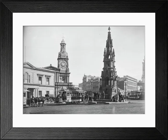 Framed Print : Princes Street, Dunedin, c1880s. Creator: Burton Brothers Framed Print : Princes Street, Dunedin, c1880s. Creator: Burton Brothers