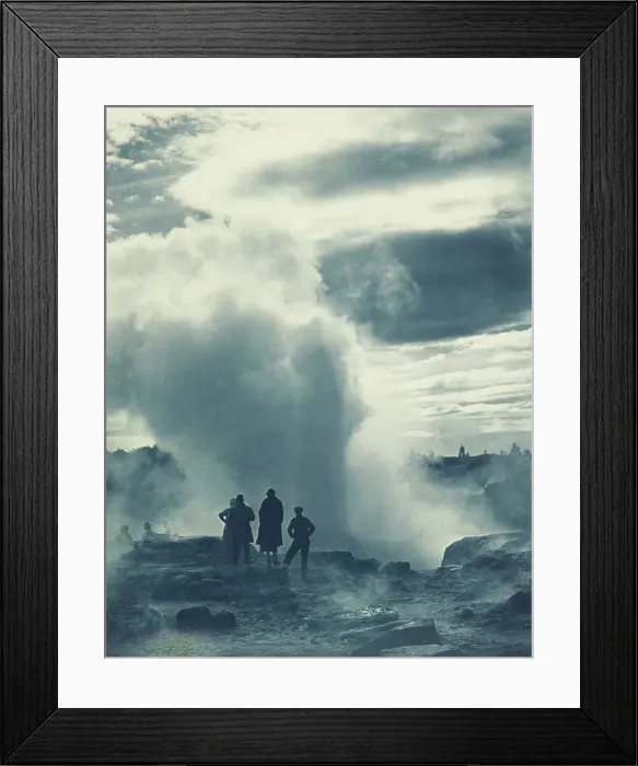 Framed Print : Pohutu Geyser, Rotorua. From the album: Camera Pictures of New Zealand, 1920s. Creator: Harry Moult Framed Print : Pohutu Geyser, Rotorua. From the album: Camera Pictures of New Zealand, 1920s. Creator: Harry Moult