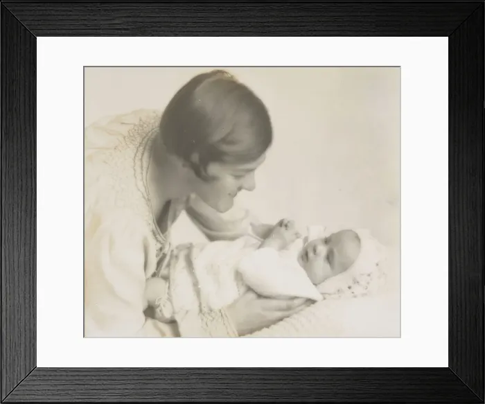 Framed Print : First Born, 1935. Creator: Henry Edward Gaze Framed Print : First Born, 1935. Creator: Henry Edward Gaze