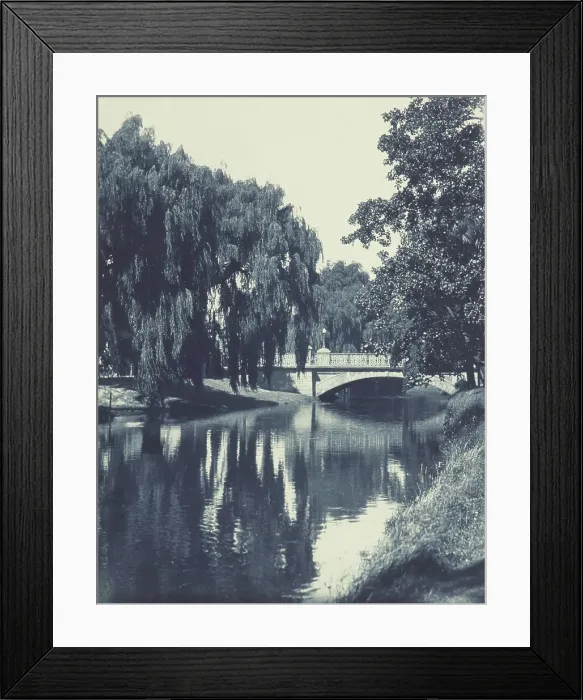Framed Print : The river Avon, Christchurch, N.Z. From the album: Camera Pictures of New Zealand, 1920s. Creator: Harry Moult Framed Print : The river Avon, Christchurch, N.Z. From the album: Camera Pictures of New Zealand, 1920s. Creator: Harry Moult