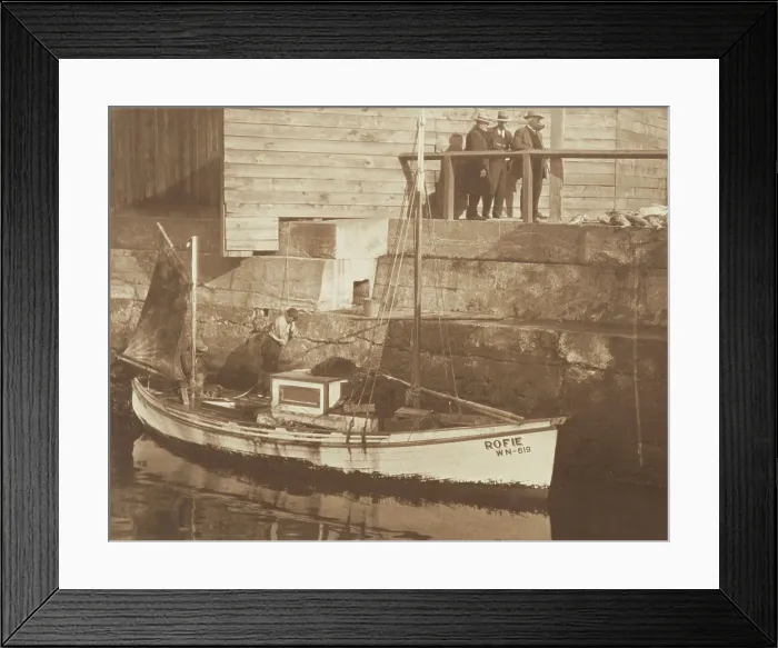 Framed Print : A Wellington Harbour corner. From the album: Camera Pictures of New Zealand, 1920s. Creator: Harry Moult Framed Print : A Wellington Harbour corner. From the album: Camera Pictures of New Zealand, 1920s. Creator: Harry Moult