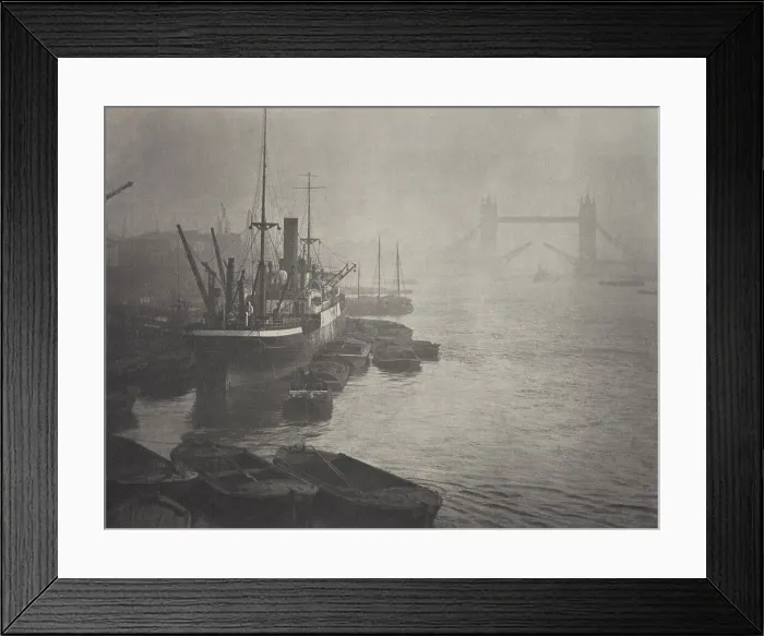 Framed Print : London Pool - a November morn, 1920s. Creator: Harry Moult Framed Print : London Pool - a November morn, 1920s. Creator: Harry Moult