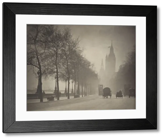 Framed Print : Winter sunshine, 1920s. Creator: Harry Moult Framed Print : Winter sunshine, 1920s. Creator: Harry Moult