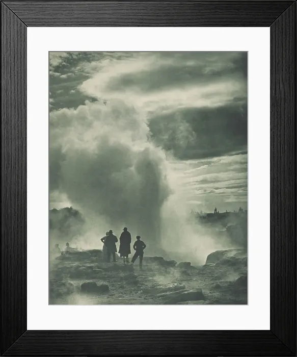 Framed Print : Pohutu Geyser, Whakarewarewa, 1920s. Creator: Harry Moult Framed Print : Pohutu Geyser, Whakarewarewa, 1920s. Creator: Harry Moult
