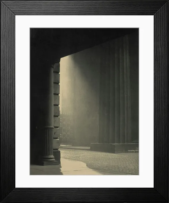 Framed Print : A shaft of light - Euston Station, c1929. Creator: Harry Moult Framed Print : A shaft of light - Euston Station, c1929. Creator: Harry Moult