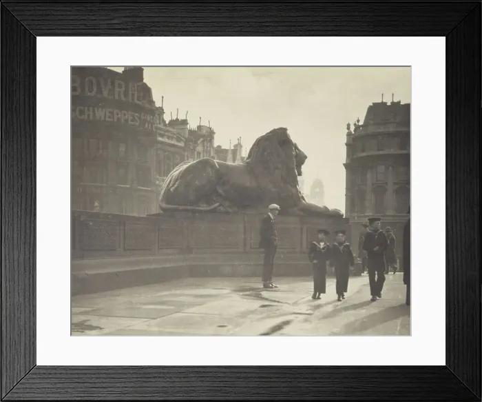 Framed Print : Shades of Nelson. From the album: Photograph album - London, 1920s. Creator: Harry Moult Framed Print : Shades of Nelson. From the album: Photograph album - London, 1920s. Creator: Harry Moult
