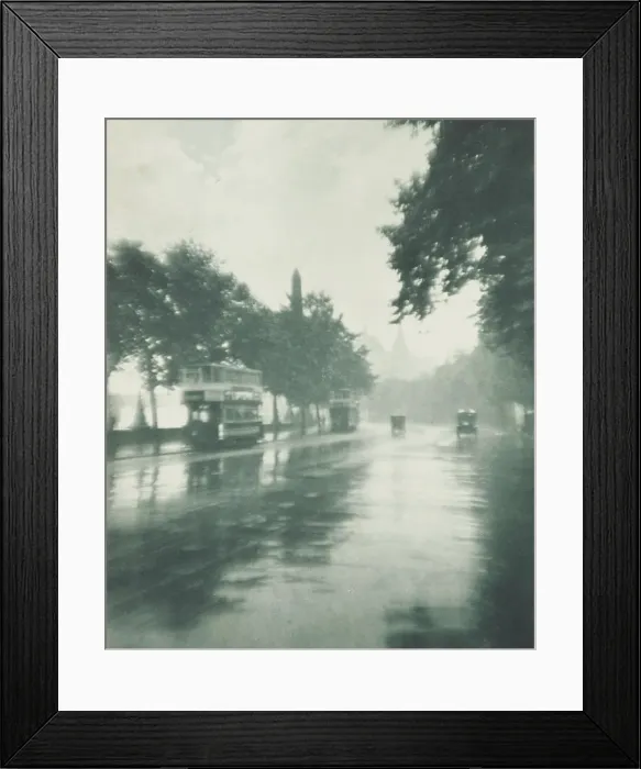 Framed Print : Inclemency - Victoria embankment. From the album: Photograph album - London, 1920s. Creator: Harry Moult Framed Print : Inclemency - Victoria embankment. From the album: Photograph album - London, 1920s. Creator: Harry Moult