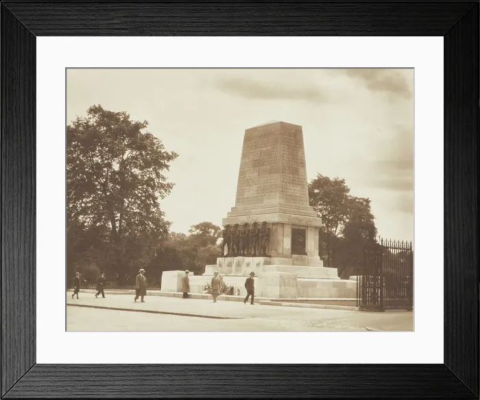 Framed Print : [World War I monument]. From the album: Photograph album - London, 1920s. Creator: Harry Moult