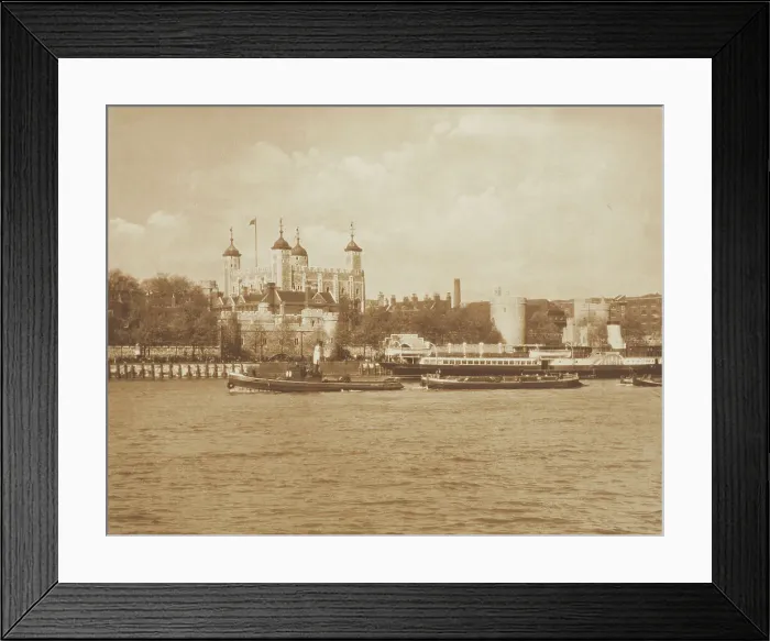 Framed Print : The Tower of London. From the album: Photograph album - London, 1920s. Creator: Harry Moult Framed Print : The Tower of London. From the album: Photograph album - London, 1920s. Creator: Harry Moult