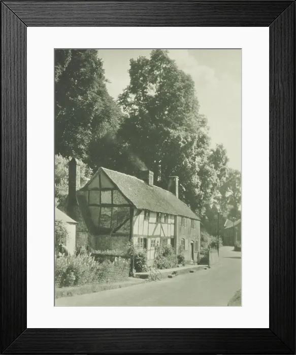 Framed Print : Godalming Road, Surrey. From the album: Photograph album - England, 1920s. Creator: Harry Moult Framed Print : Godalming Road, Surrey. From the album: Photograph album - England, 1920s. Creator: Harry Moult