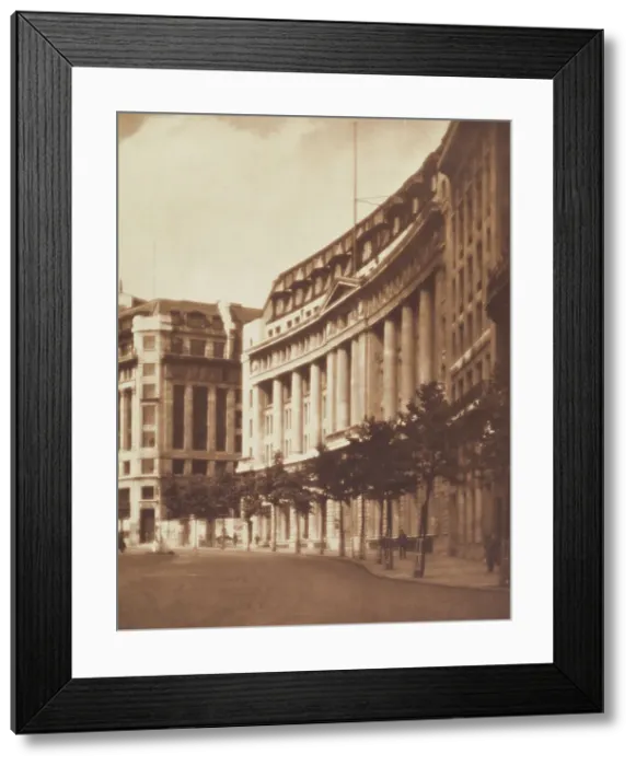 Framed Print : Aldwych. From the album: Photograph album - London, 1920s. Creator: Harry Moult Framed Print : Aldwych. From the album: Photograph album - London, 1920s. Creator: Harry Moult