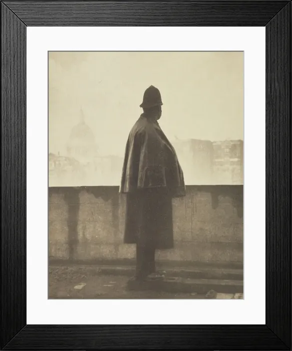 Framed Print : A London policeman. From the album: Photograph album - London, 1920s. Creator: Harry Moult Framed Print : A London policeman. From the album: Photograph album - London, 1920s. Creator: Harry Moult