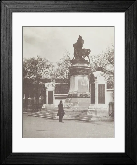 Framed Print : South African War Memorial. From the album: Photograph album - London, 1920s. Creator: Harry Moult Framed Print : South African War Memorial. From the album: Photograph album - London, 1920s. Creator: Harry Moult