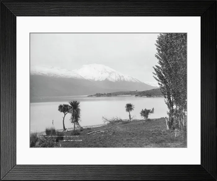 Framed Print : Mount Crichton (sic), Lake Wakatipu, 1886. Creator: Burton Brothers Framed Print : Mount Crichton (sic), Lake Wakatipu, 1886. Creator: Burton Brothers
