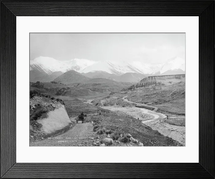 Framed Print : Broken River, West Coast Road, 1880s. Creator: Burton Brothers Framed Print : Broken River, West Coast Road, 1880s. Creator: Burton Brothers