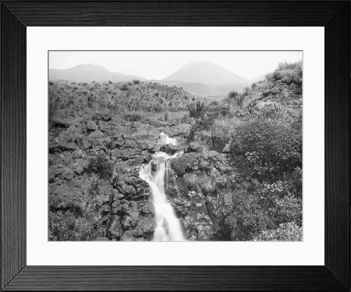 Framed Print : [Tongariro, active volcano, Ngaruahoe], c1880s. Creator: Burton Brothers