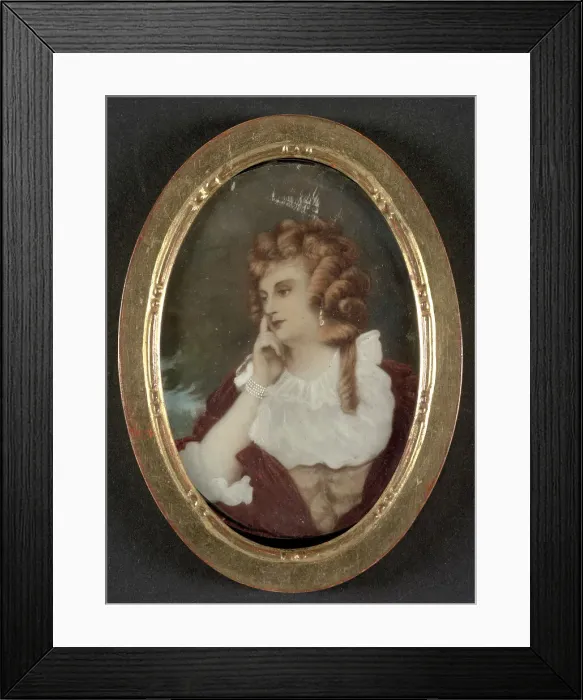 Framed Print : Miniature Painting, 1800s. Creator: Unknown Framed Print : Miniature Painting, 1800s. Creator: Unknown