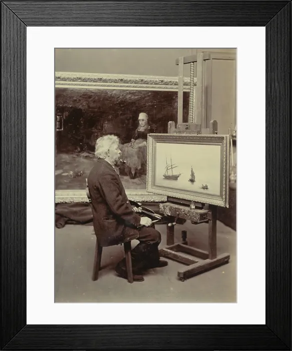 Framed Print : Petrus van der Velden in studio, Pitt Street, 1890s. Creator: Unknown Framed Print : Petrus van der Velden in studio, Pitt Street, 1890s. Creator: Unknown