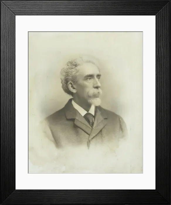 Framed Print : Portrait of a man, c1890. Creator: Unknown Framed Print : Portrait of a man, c1890. Creator: Unknown