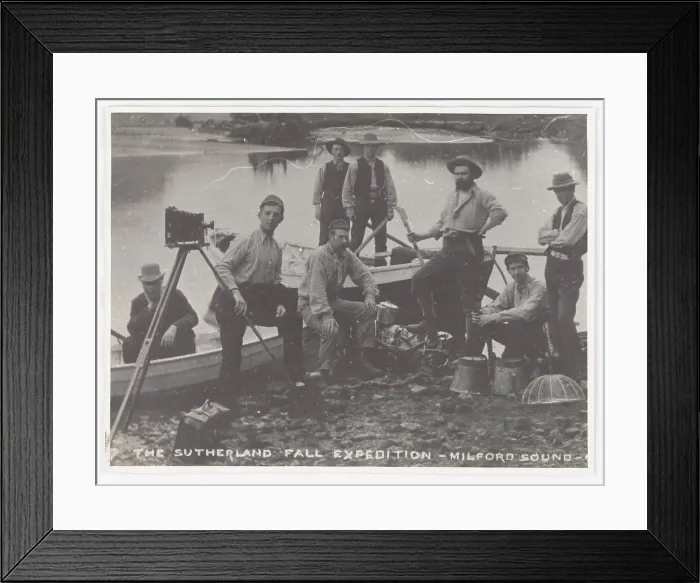 Framed Print : The Sutherland fall expedition, 1888. Creator: George Moodie