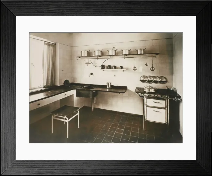 Framed Print : [Oud Enteur. Stigl-Zeit  /  kitchen interior], c1933. Creator: Unknown