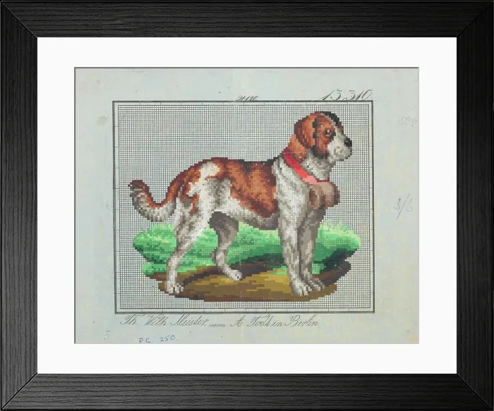 Framed Print : Needlework pattern, c.1885. Creator: A Todt Framed Print : Needlework pattern, c.1885. Creator: A Todt