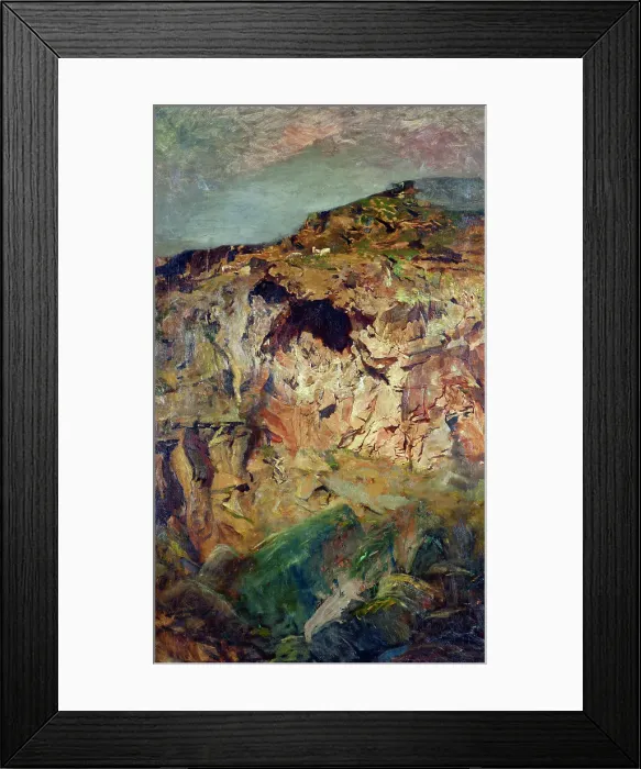 Framed Print : Rock study, Sumner, c1890. Creator: Petrus van der Velden Framed Print : Rock study, Sumner, c1890. Creator: Petrus van der Velden