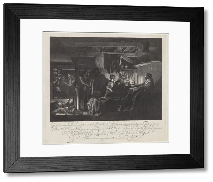 Framed Print : Jupiter and Mercury in the House of Philemon and Baucis, 1612. Creator: Hendrik Goudt Framed Print : Jupiter and Mercury in the House of Philemon and Baucis, 1612. Creator: Hendrik Goudt