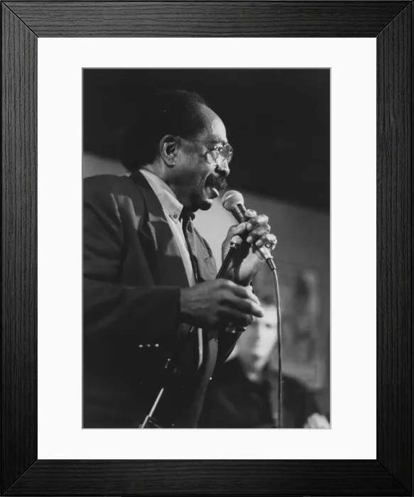 Framed Print : Jimmy Witherspoon, Corn Exchange, Cambridge, 1992. Creator: Brian Foskett Framed Print : Jimmy Witherspoon, Corn Exchange, Cambridge, 1992. Creator: Brian Foskett