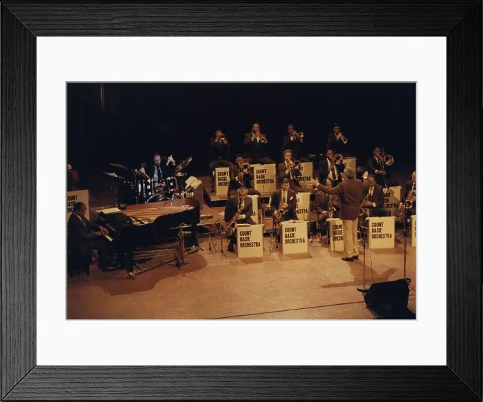 Framed Print : Count Basie Orchestra, Northampton, England, 1989. Creator: Brian Foskett Framed Print : Count Basie Orchestra, Northampton, England, 1989. Creator: Brian Foskett