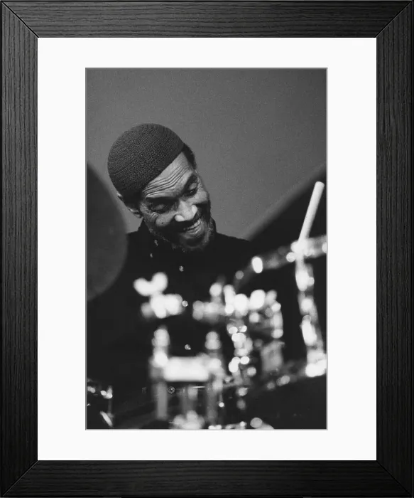 Framed Print : Billy Higgins, c1995. Creator: Brian Foskett Framed Print : Billy Higgins, c1995. Creator: Brian Foskett