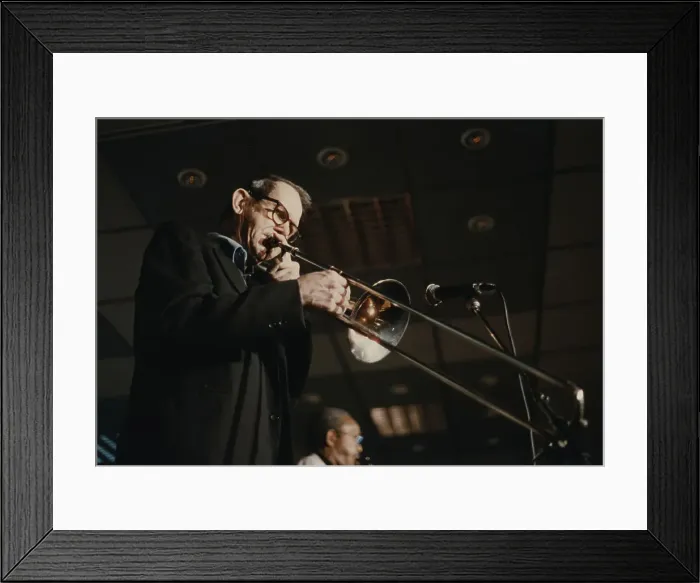 Framed Print : Jimmy Knepper, Jazz Inn Party, Nordwijk, Netherlands, 1989. Creator: Brian Foskett Framed Print : Jimmy Knepper, Jazz Inn Party, Nordwijk, Netherlands, 1989. Creator: Brian Foskett