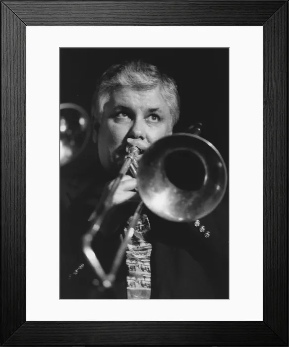 Framed Print : Dan Barrett, Nairn Jazz Festival, 2002. Creator: Brian Foskett Framed Print : Dan Barrett, Nairn Jazz Festival, 2002. Creator: Brian Foskett