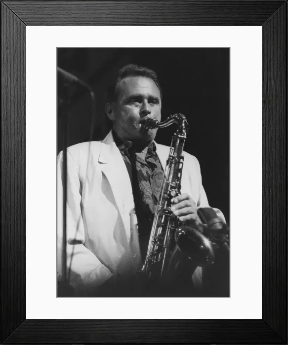 Framed Print : Stan Getz, North Sea Jazz Festival, Netherlands 1990. Creator: Brian Foskett Framed Print : Stan Getz, North Sea Jazz Festival, Netherlands 1990. Creator: Brian Foskett
