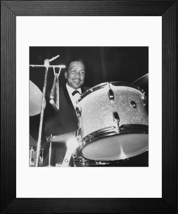 Framed Print : Gus Johnson, Finsbury Park Astoria, London 1962. Creator: Brian Foskett Framed Print : Gus Johnson, Finsbury Park Astoria, London 1962. Creator: Brian Foskett