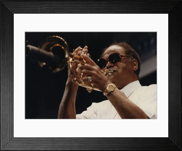 Framed Print : Clark Terry, Jazz Inn Party, North Sea Jazz Festival, The Hague, the Netherlands, 1992. Creator: Brian Foskett Framed Print : Clark Terry, Jazz Inn Party, North Sea Jazz Festival, The Hague, the Netherlands, 1992. Creator: Brian Foskett