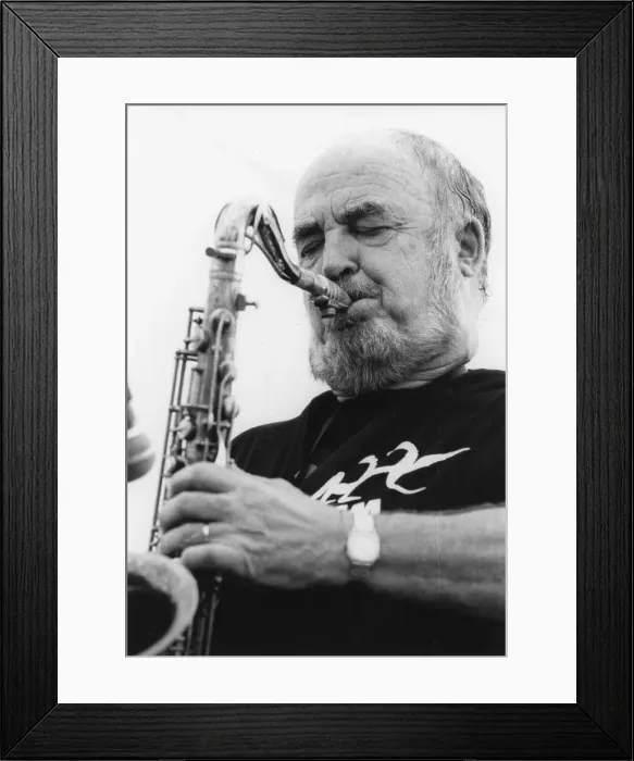 Framed Print : Danny Moss, Brecon Jazz Festival, 2003. Creator: Brian Foskett Framed Print : Danny Moss, Brecon Jazz Festival, 2003. Creator: Brian Foskett
