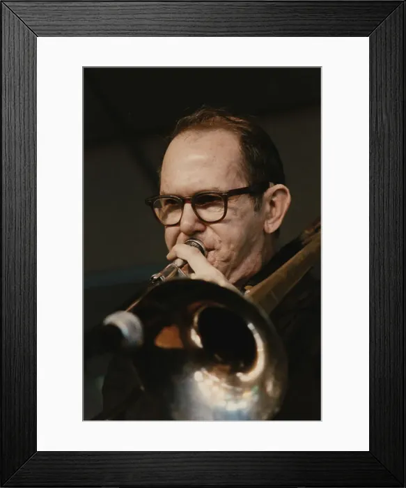Framed Print : Jimmy Knepper, Jazz Inn Party, Nordwijk, Netherlands, 1989. Creator: Brian Foskett Framed Print : Jimmy Knepper, Jazz Inn Party, Nordwijk, Netherlands, 1989. Creator: Brian Foskett