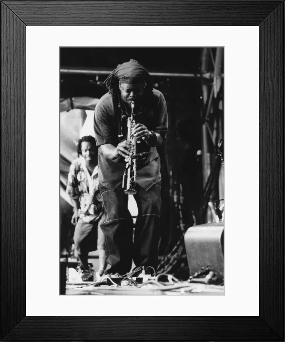 Framed Print : Courtney Pine, Bishopstock Festival, Devon, 2001. Creator: Brian Foskett Framed Print : Courtney Pine, Bishopstock Festival, Devon, 2001. Creator: Brian Foskett